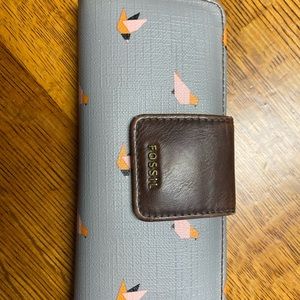 Fossil patterned wallet